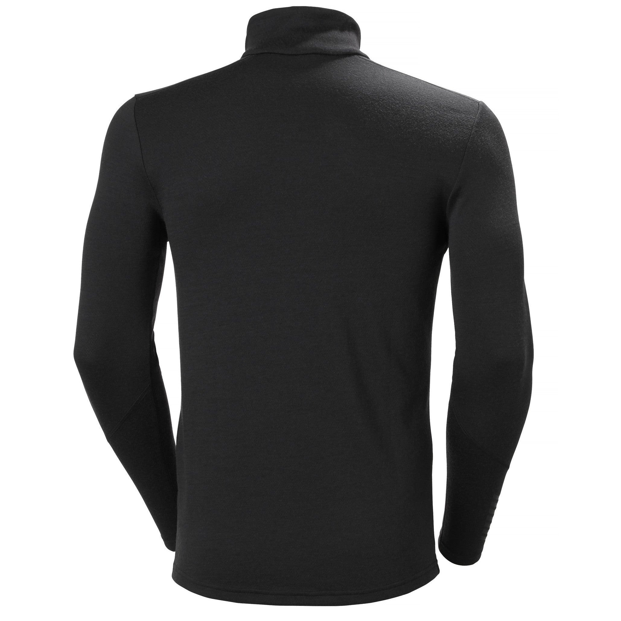 Image of Helly Hansen Lifa Merino Midweight 1/2 Zip Black HELLY HANSEN