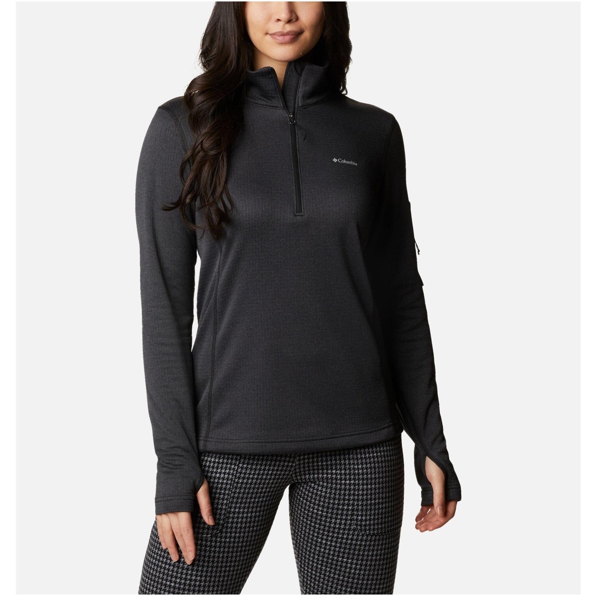 Image of Columbia Park View Women's Grid Fleece 1/2 Zip COLUMBIA