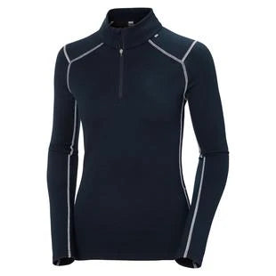 Image of Helly Hansen W Lifa Merino Midw 1/2 Zip Navy HELLY HANSEN