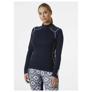 Image of Helly Hansen W Lifa Merino Midw 1/2 Zip Navy HELLY HANSEN