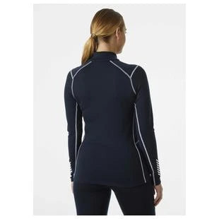 Image of Helly Hansen W Lifa Merino Midw 1/2 Zip Navy HELLY HANSEN