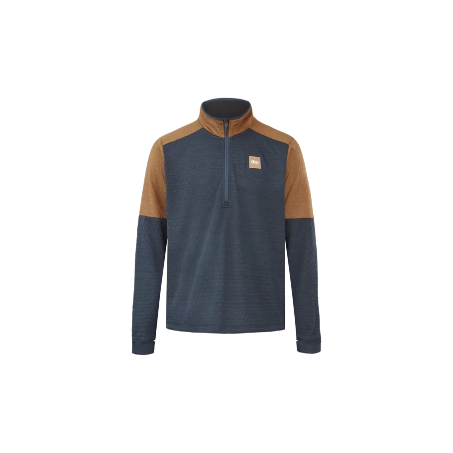 Image of Picture Bake Grid 1/4 Fleece Dark Blue PICTURE ORGANIC CLOTHING