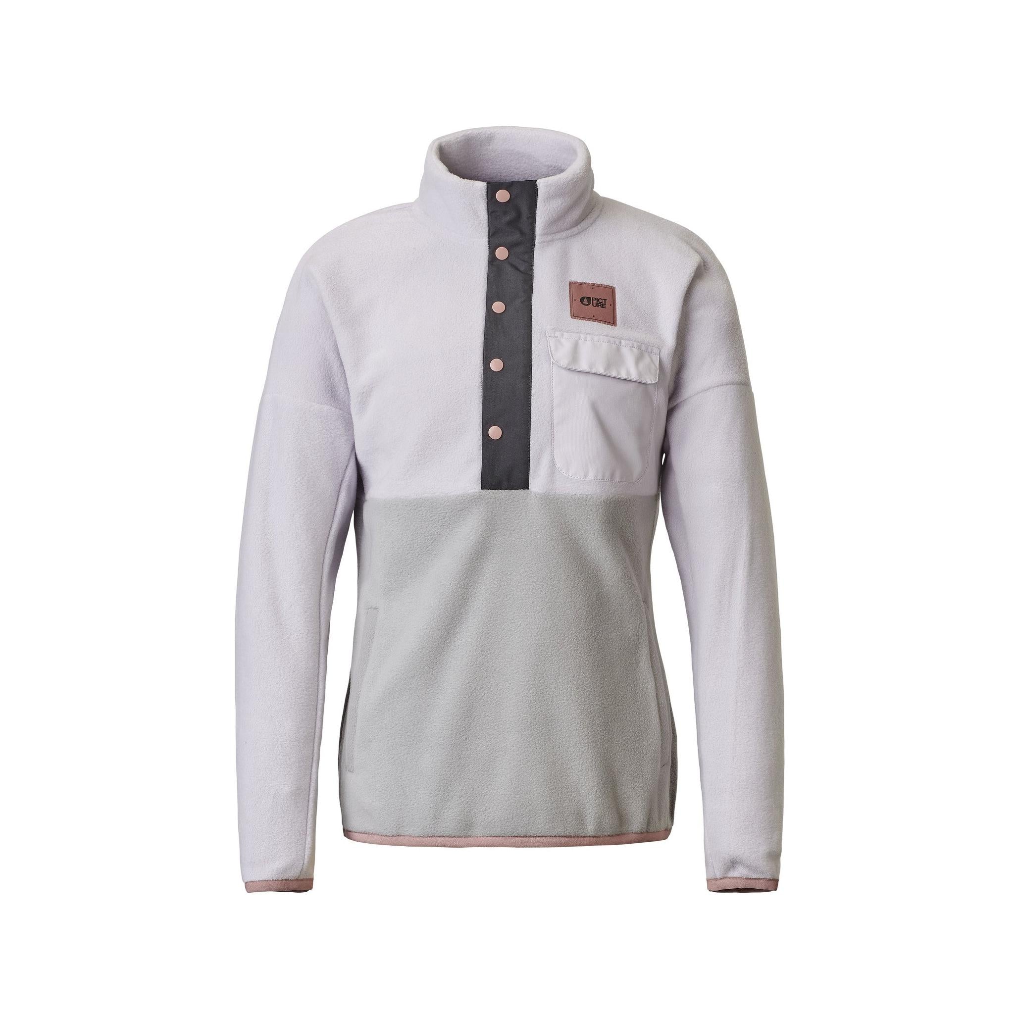 Image of Picture Arcca 1/4 Fleece Grey Melange PICTURE ORGANIC CLOTHING