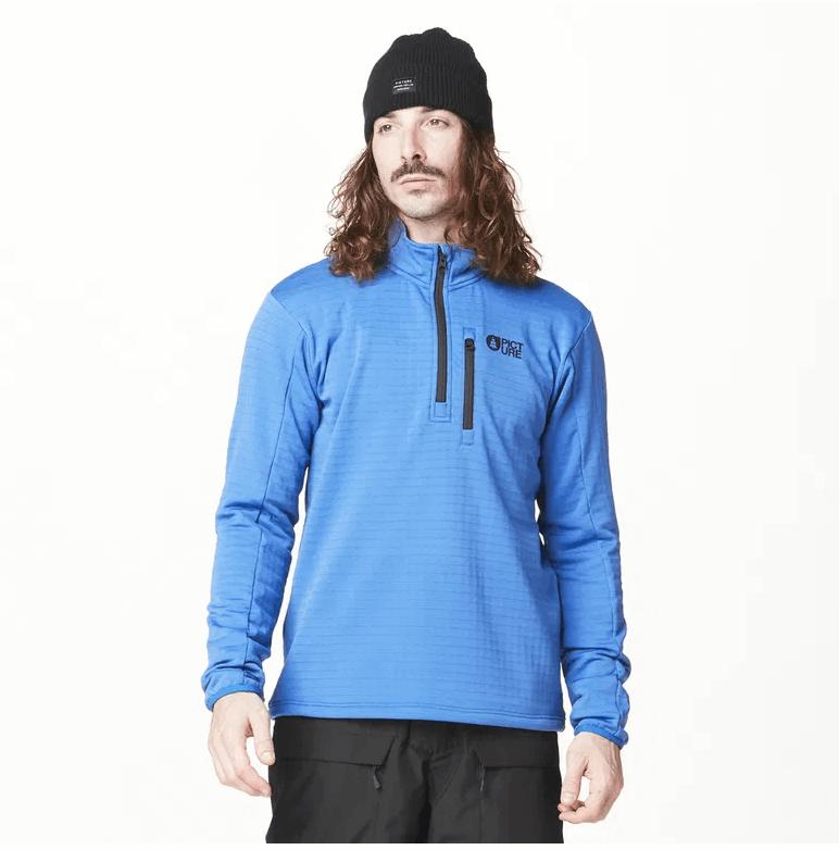 Image of PICTURE ORGANIC CLOTHING Picture Bake Grid 1/4 Fleece  Snowfit