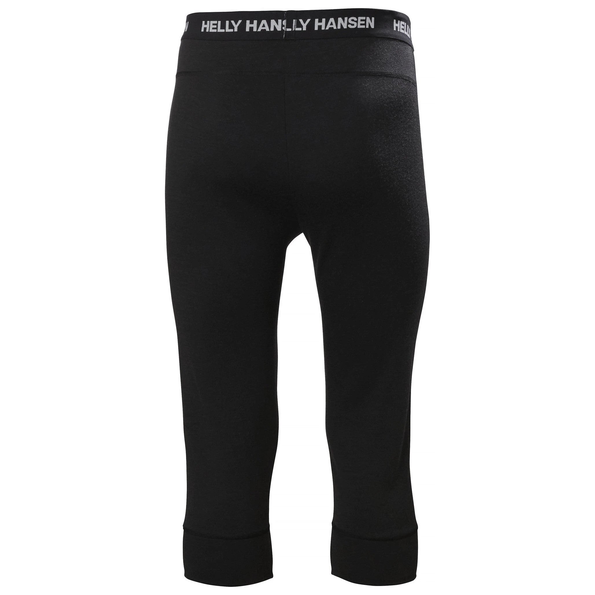 Image of Helly Hansen Lifa Merino Midweight 3/4 Pant Black HELLY HANSEN