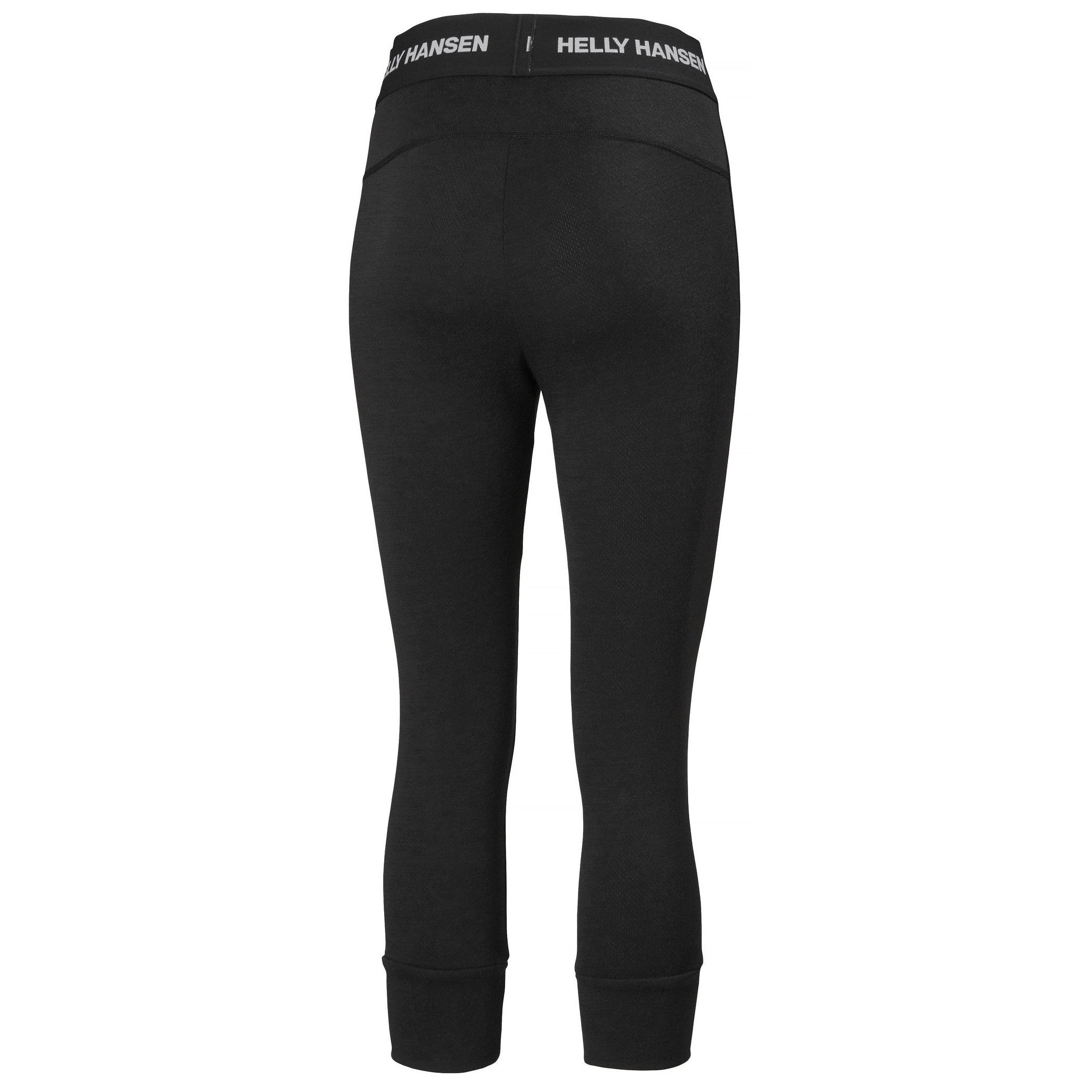 Image of HELLY HANSEN Helly Hansen W Lifa Merino Midweight 3/4 Pant Black  Snowfit