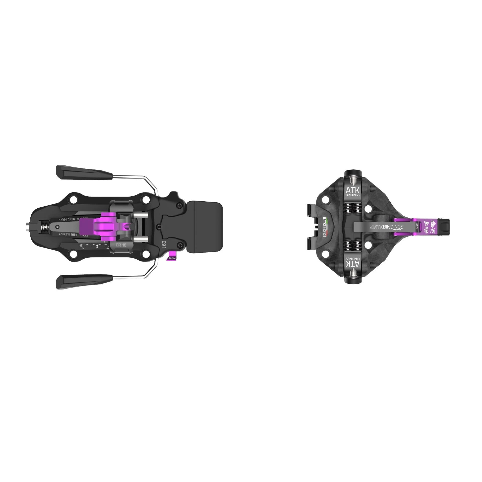 Collection of ATK C-Raider 10 Ski Binding Purple ATK BINDINGS in a gallery layout