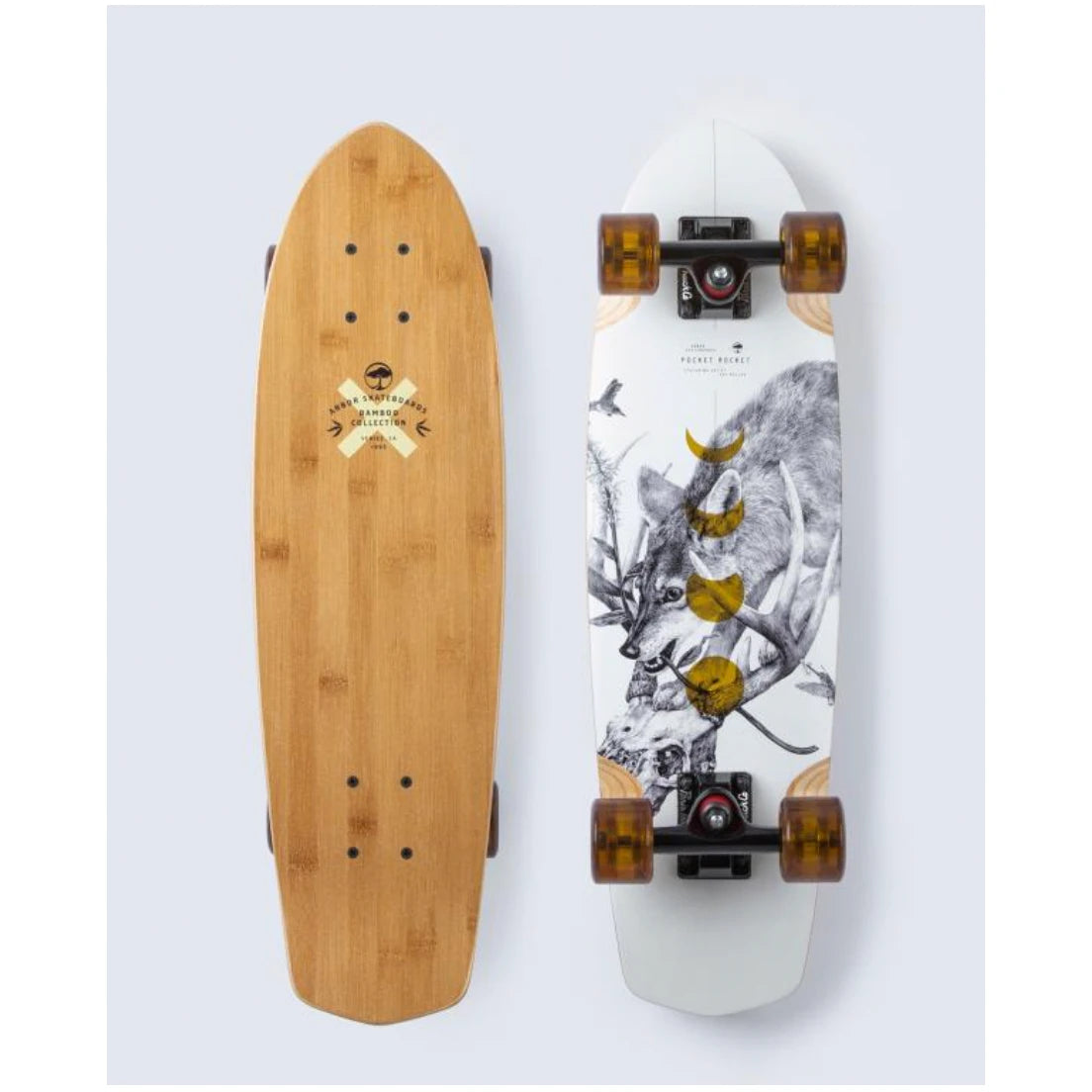 Image of Arbor Arbor Cruiser Skateboard Bamboo Pocket Rocket 27 IN  Snowfit