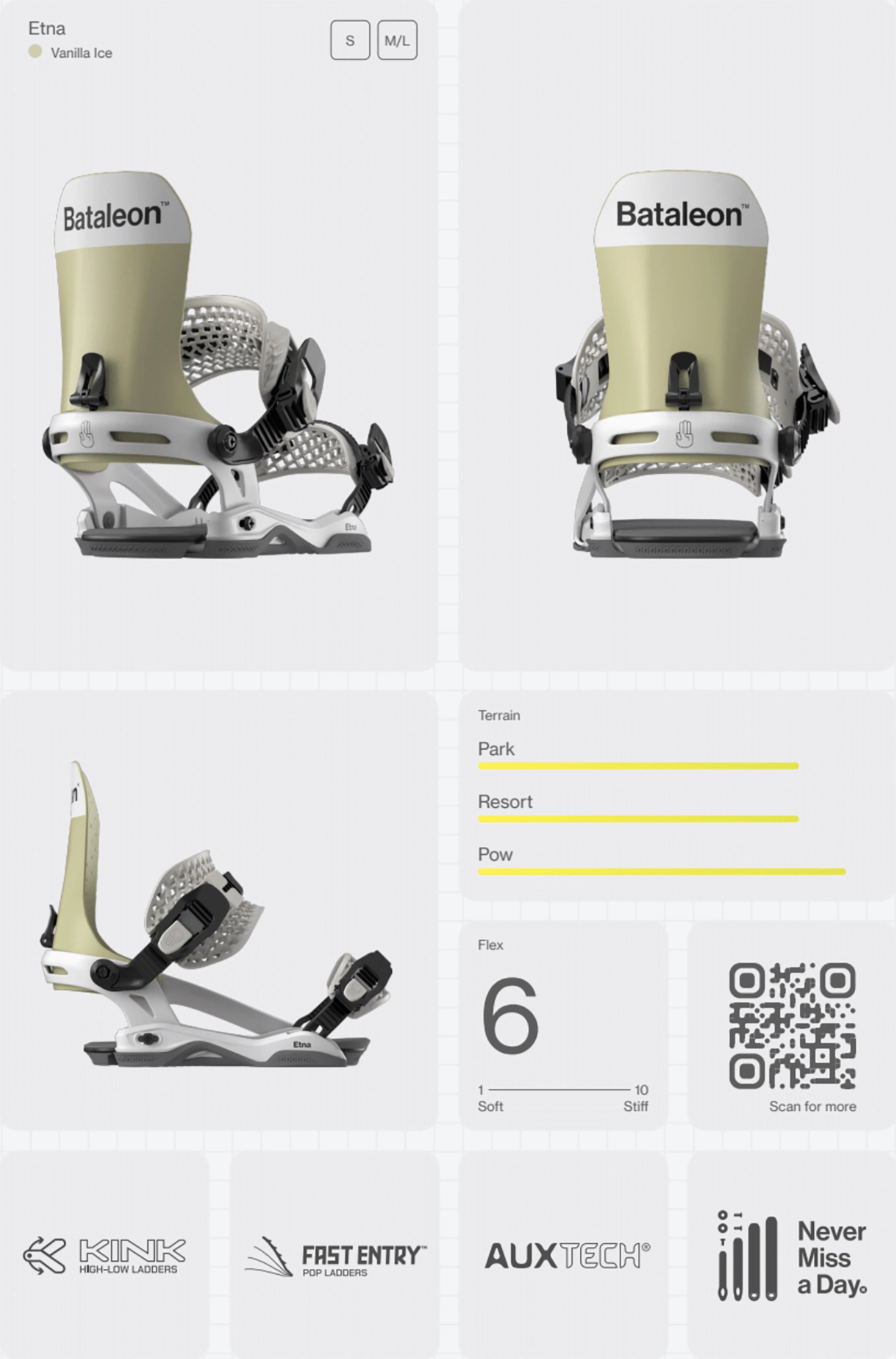 Image of Bataleon Etna Snowboard Bindings BATALEON
