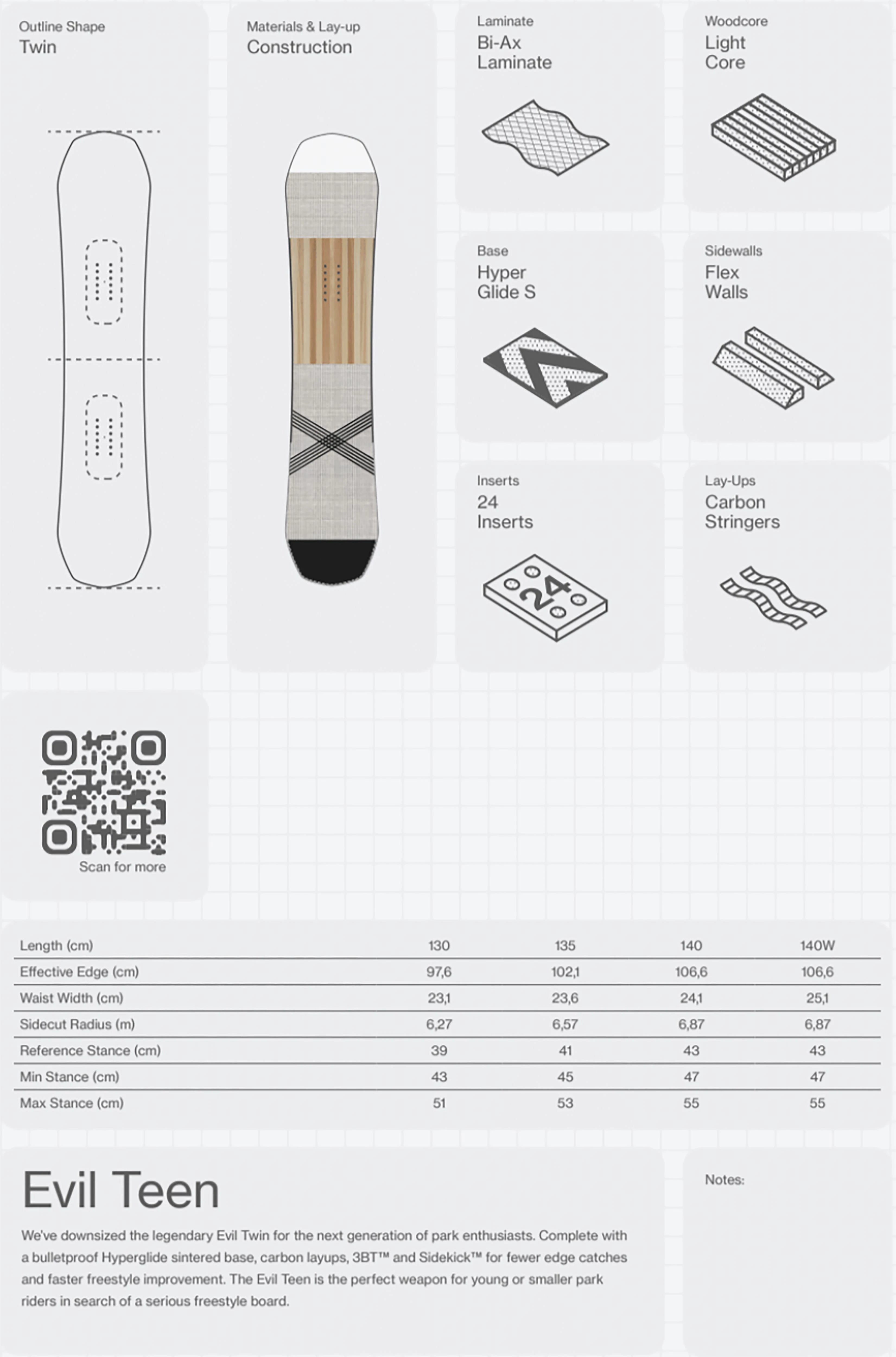 Image of Bataleon Evil Teen Snowboard BATALEON