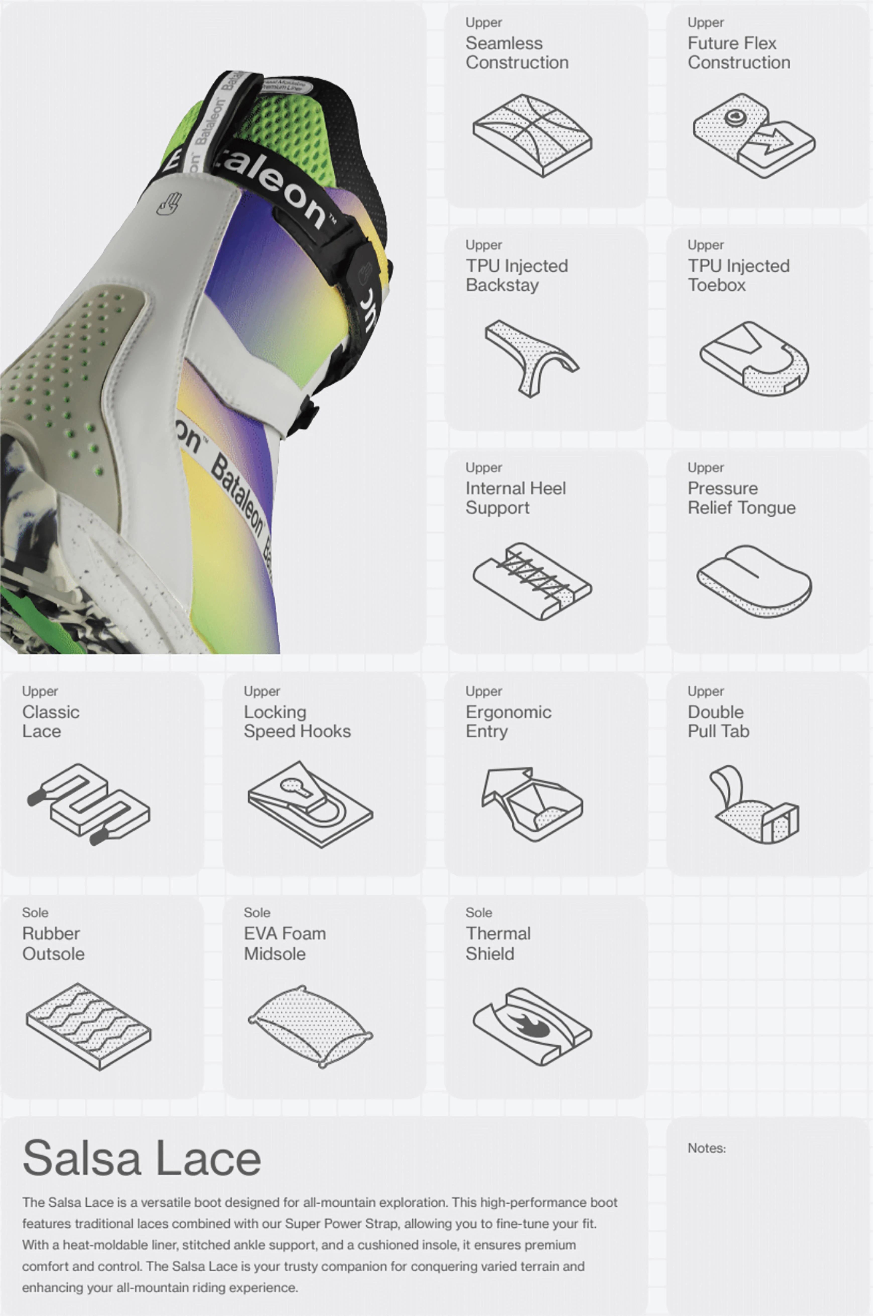 Image of Bataleon Salsa Snowboard Boot Lace BATALEON