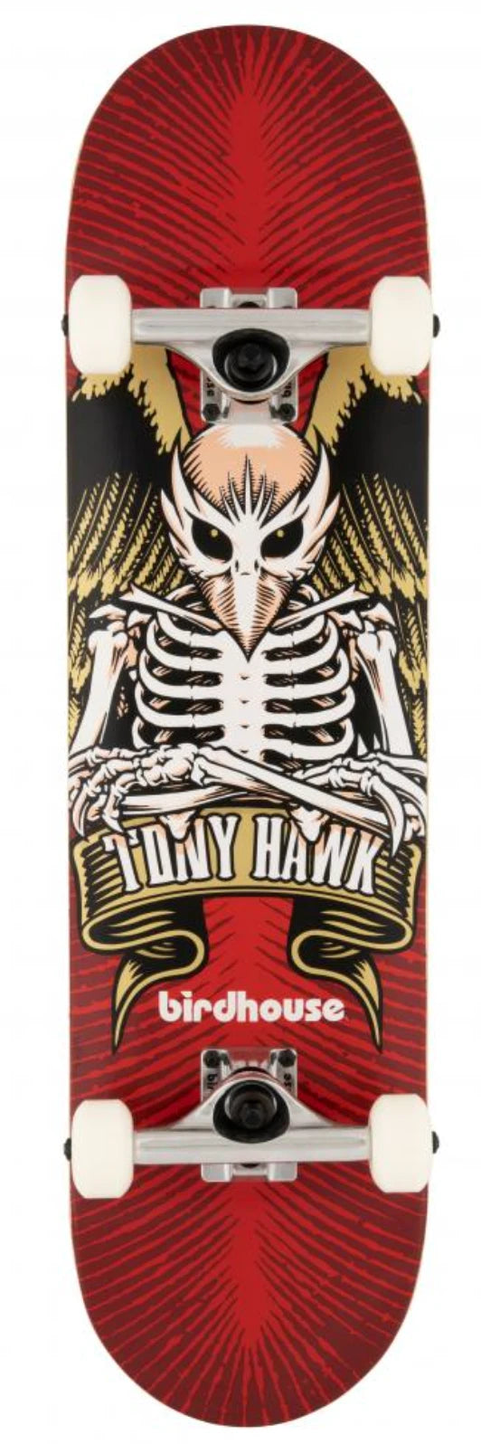 Image of Birdhouse Birdhouse Complete Skateboard - Neon B Logo Black 8.125 IN / Hawk Icon Snowfit