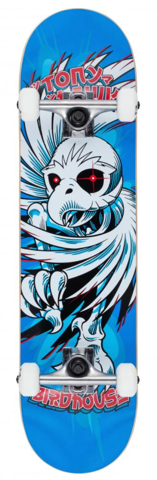Image of Birdhouse Birdhouse Complete Skateboard - Neon B Logo Black 8.125 IN / Hawk Spiral Snowfit
