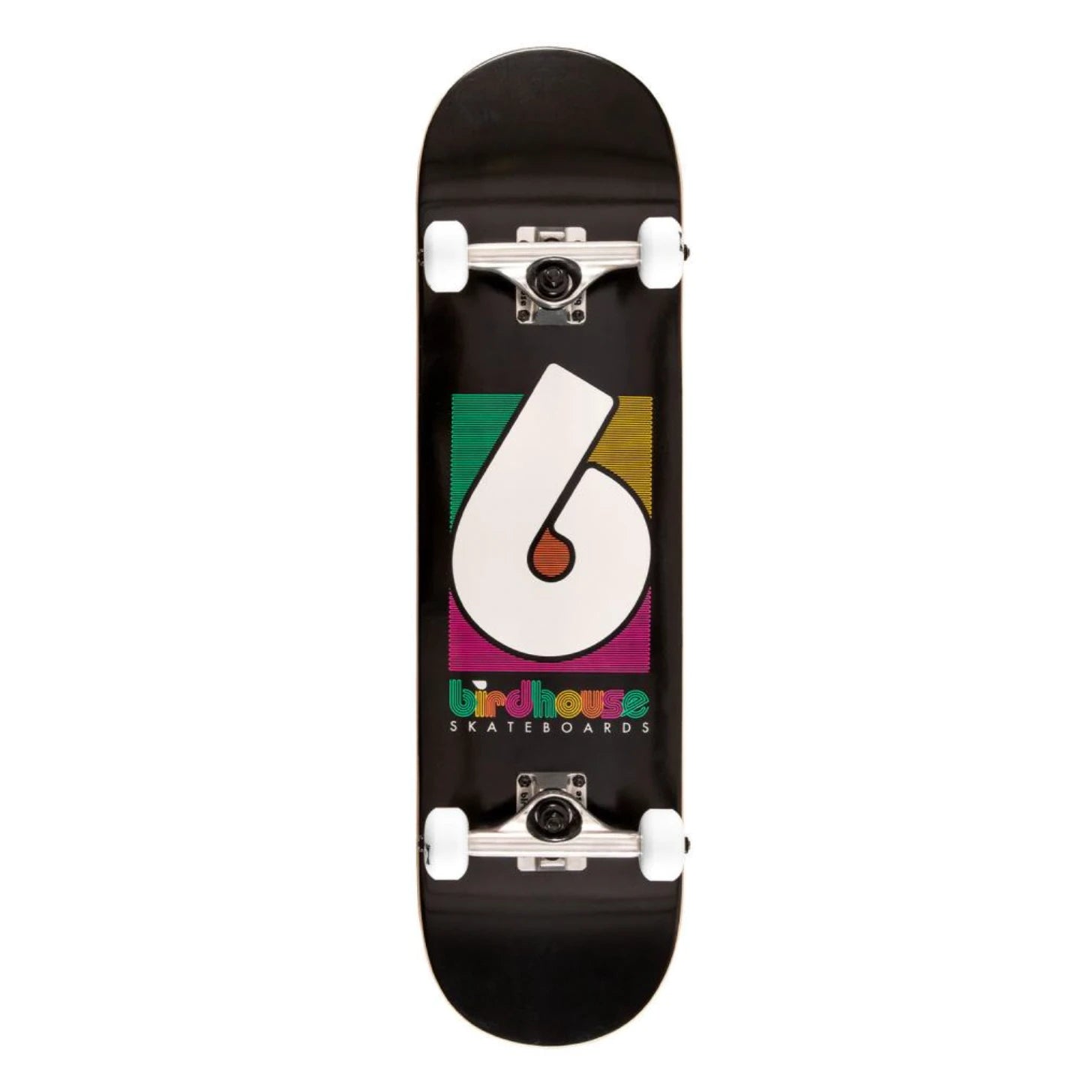 Image of Birdhouse Birdhouse Complete Skateboard - Neon B Logo Black  Snowfit