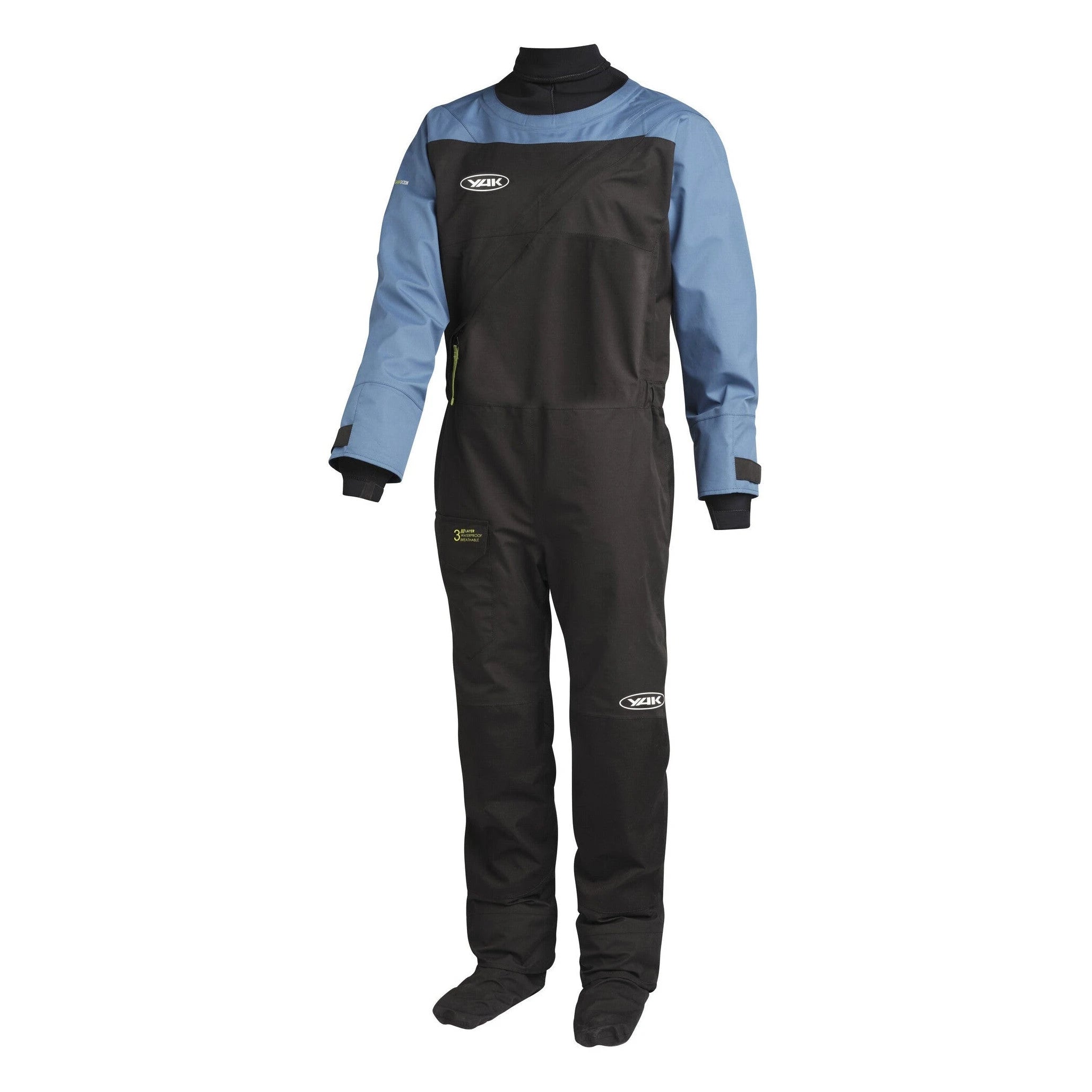 Image of YAK Santiam Drysuit Blue/Black YAK