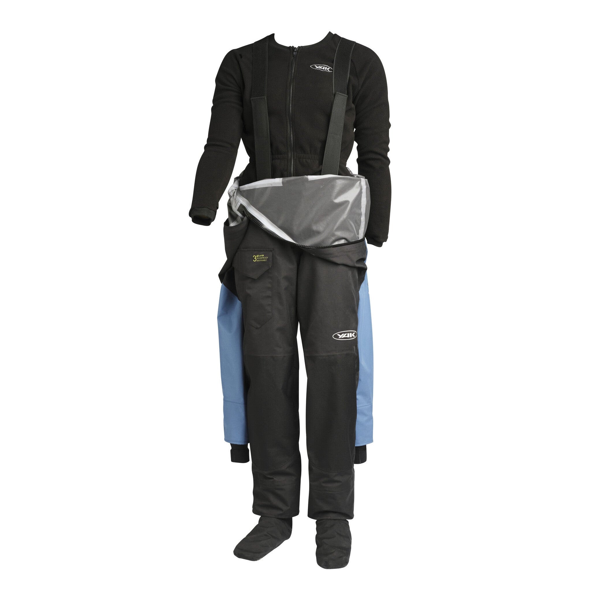 Image of YAK Santiam Drysuit Blue/Black YAK