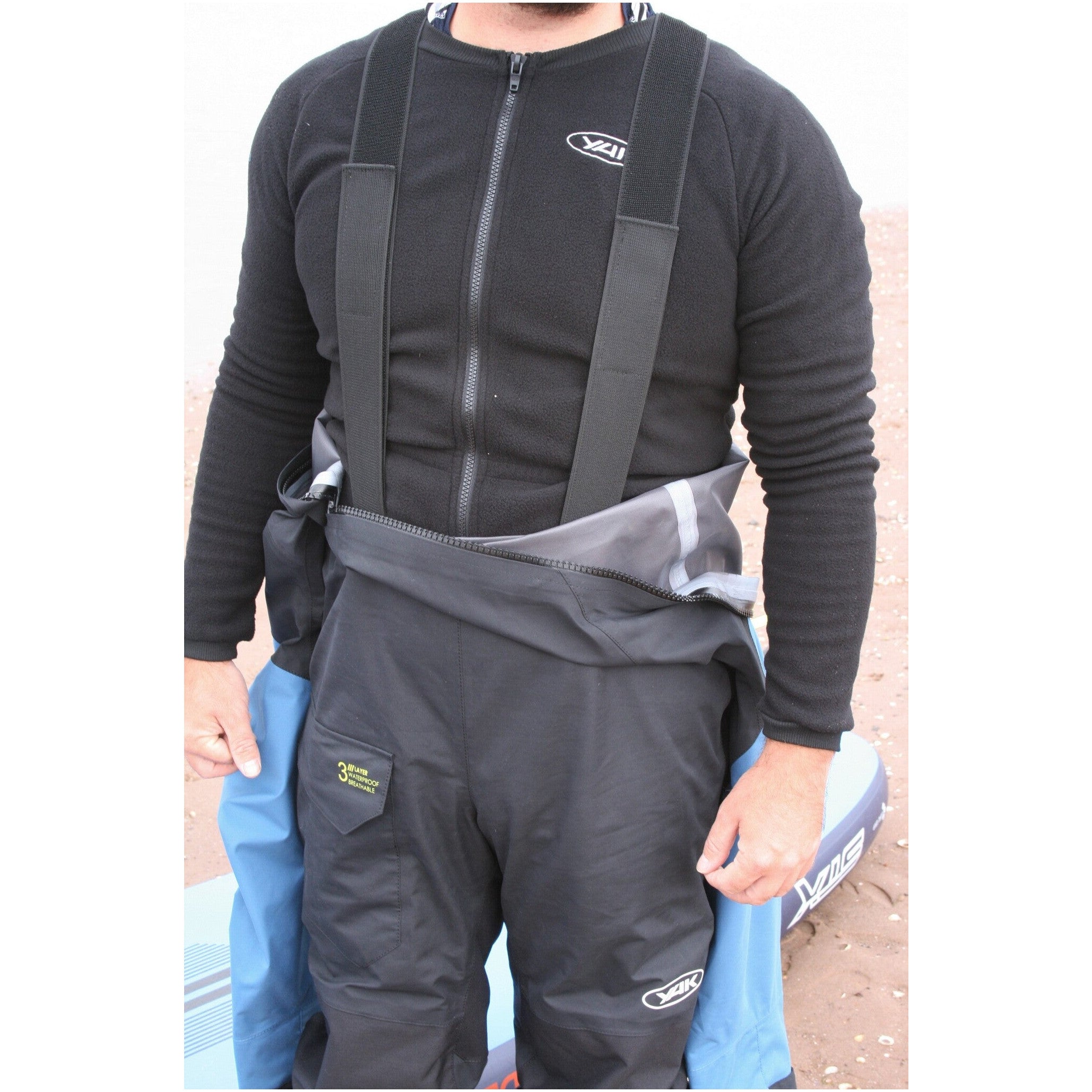 Image of YAK Santiam Drysuit Blue/Black YAK