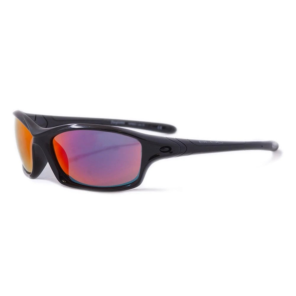 Image of BLOC EYEWEAR Bloc Daytona Polarised Sunglasses Shiny-Black-Red-Lens Snowfit