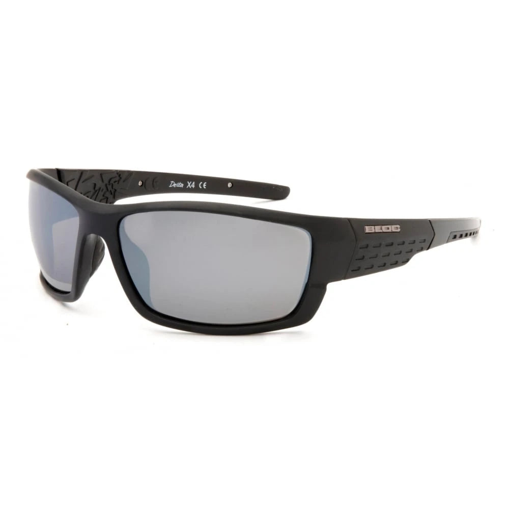 Image of BLOC EYEWEAR Bloc Delta Sunglasses Black Matt-Black-Polarised-Lens Snowfit