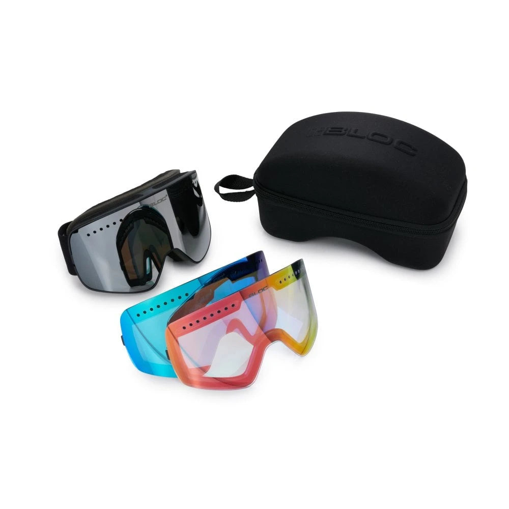 Image of Snowfit Bloc Fifty-Five Goggles 3 interchangeable lens  Snowfit