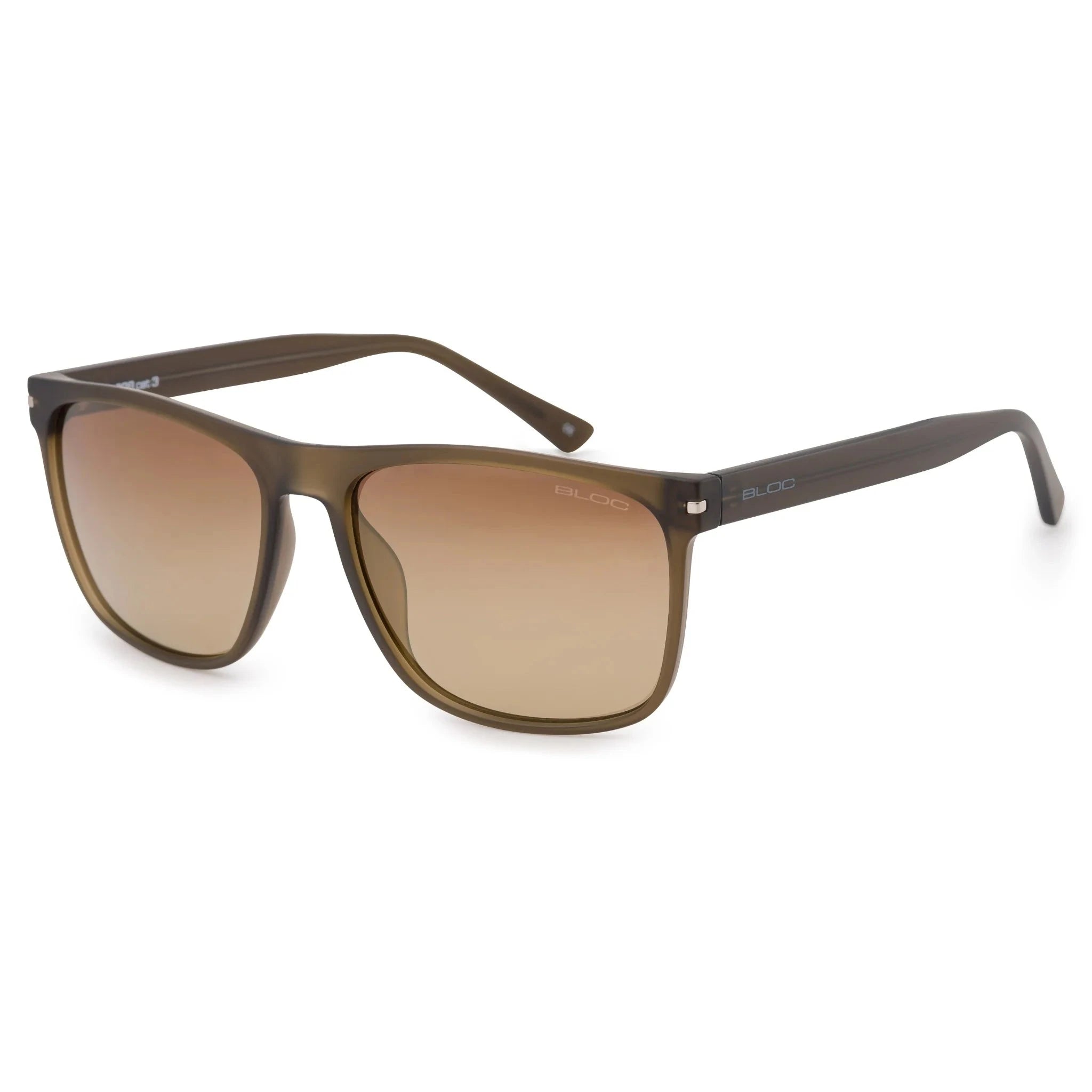 Image of BLOC EYEWEAR Bloc Luca Sunglasses Matt Tortoiseshell Brown / Gold Mirror Lens Snowfit