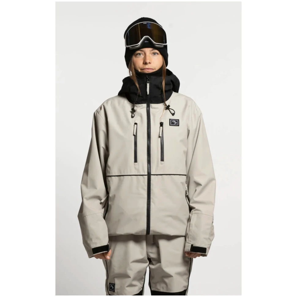 BRETHREN APPAREL Brethren Apex Full Zip Jacket Beige / L Snowfit