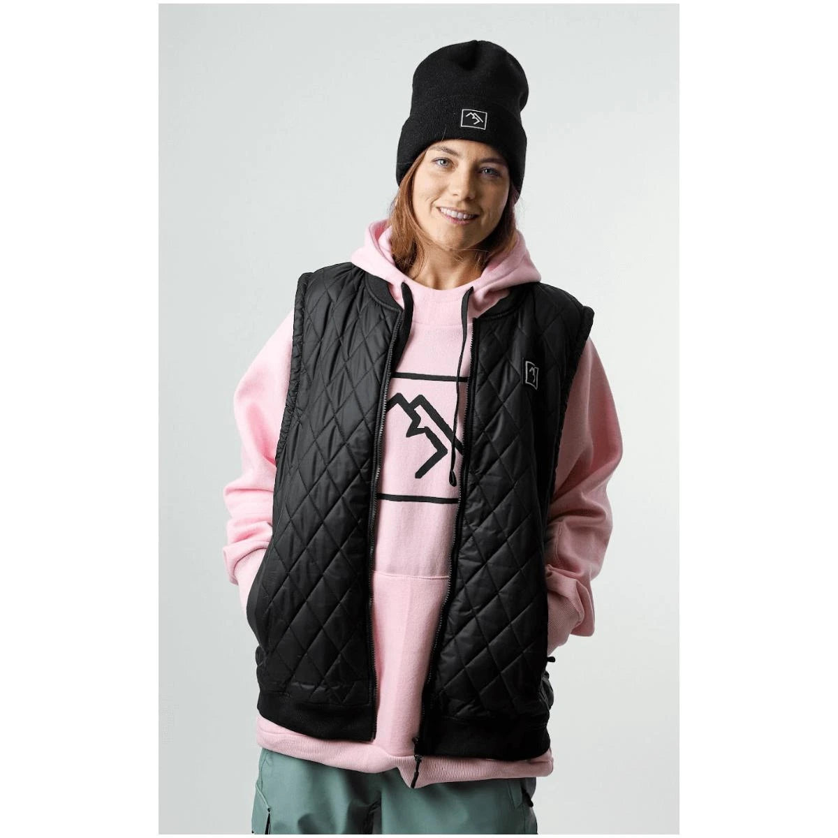 Image of BRETHREN APPAREL Brethren Quilted Gillet Vest  Snowfit