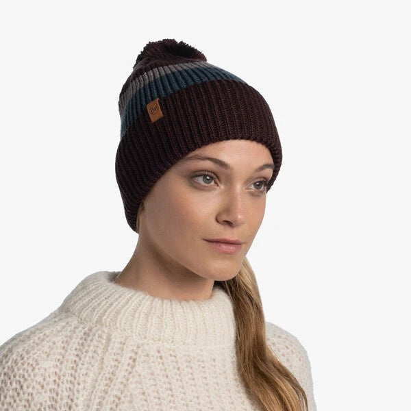 Buff Knitted Hat Elon Maroon BUFF