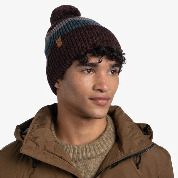 Buff Knitted Hat Elon Maroon BUFF