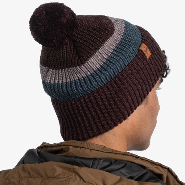 Buff Knitted Hat Elon Maroon BUFF