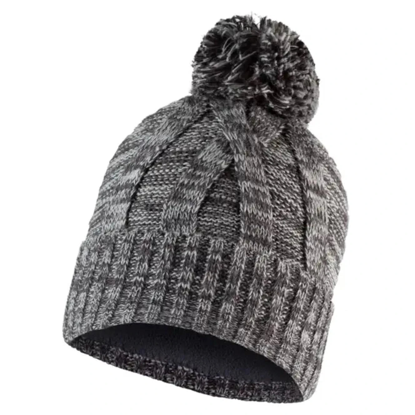 Image of Buff Knitted & Fleece Band Hat Blein Grey BUFF
