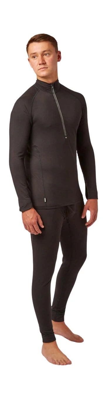 Image of CarbonDri Bodyfit Zip Neck Black CARBONDRI
