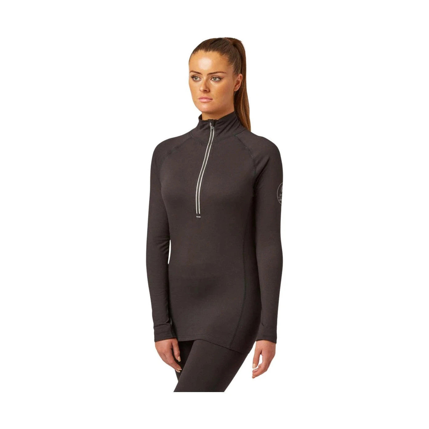 Image of CarbonDri Cozy Zip Neck Black