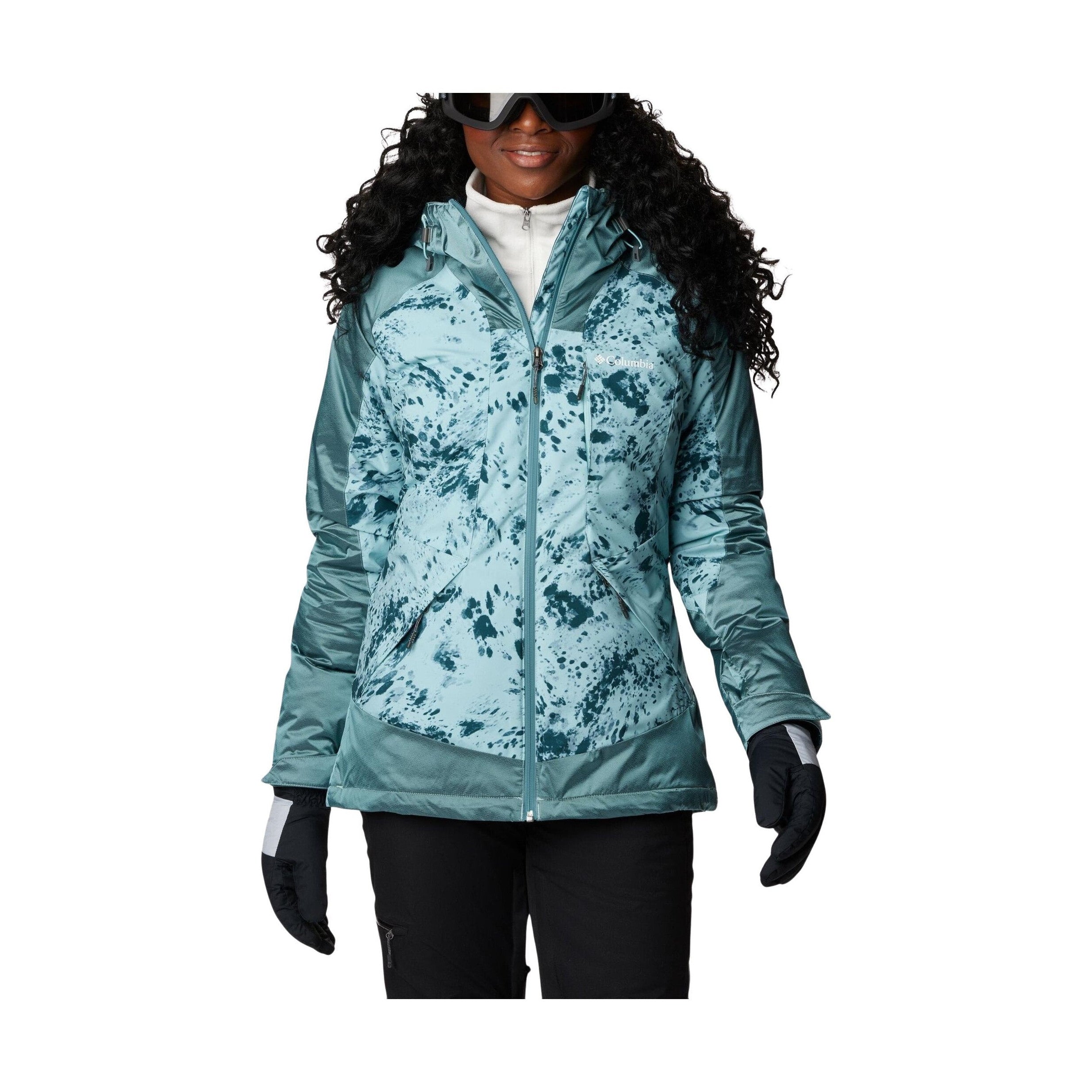 Collection of COLUMBIA Columbia Sweet Shredder II Insulated Jacket Aqua-Haze-Flurr-S Snowfit in a gallery layout