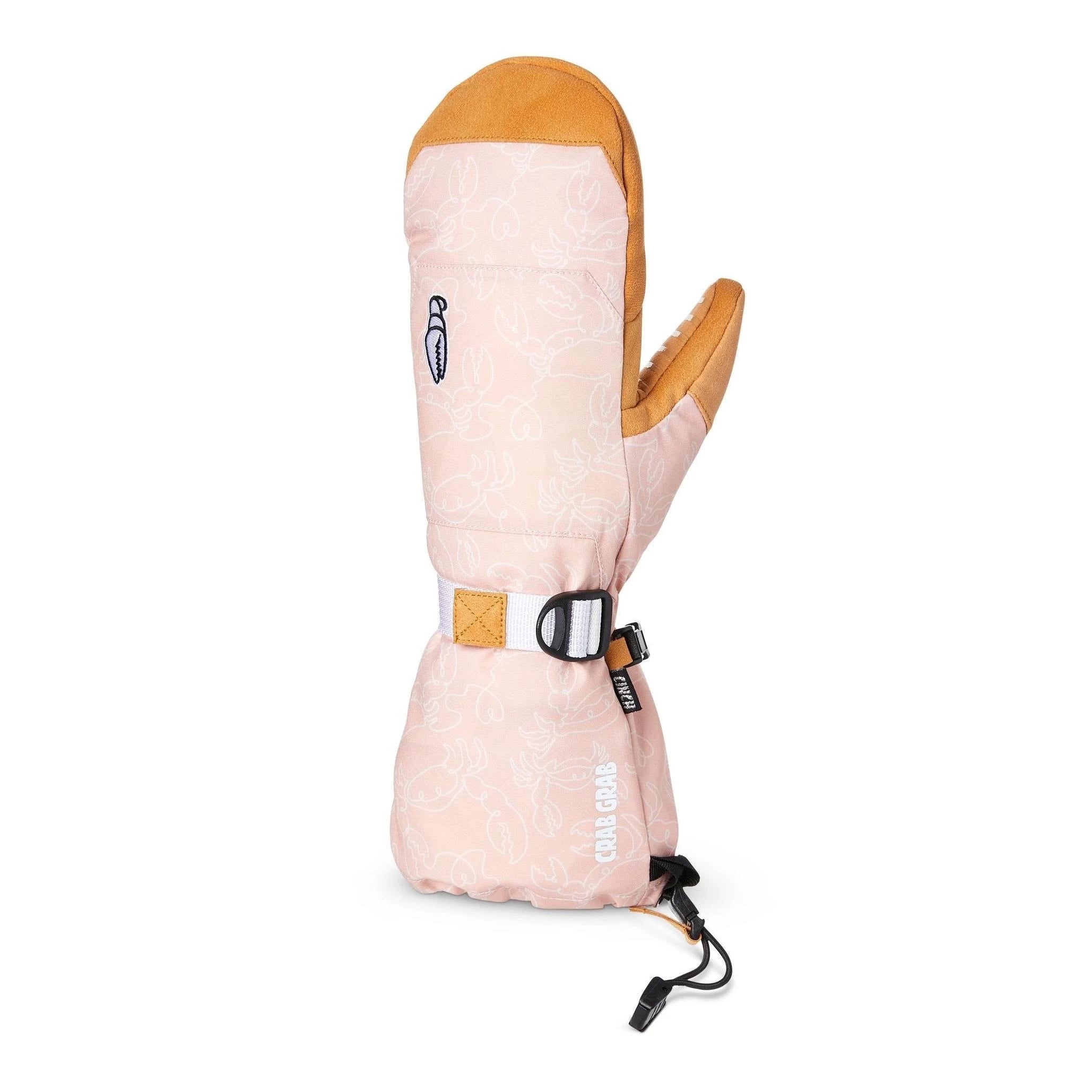 Image of Crab Grab Cinch Womens Mitt Crab Doodle Pink CRABGRAB