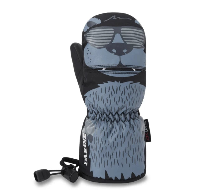 Image of DAKINE Dakine Scrambler Mitt Black/ Flint Stone / Toddler Small Snowfit