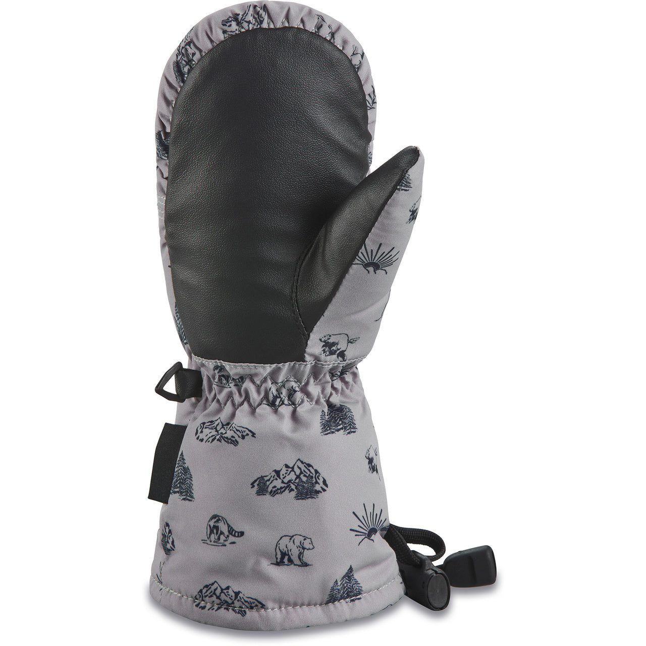 Image of Dakine Scrambler Mitt Kids Ski Mitten - Forest Friends & Nature Vibes DAKINE