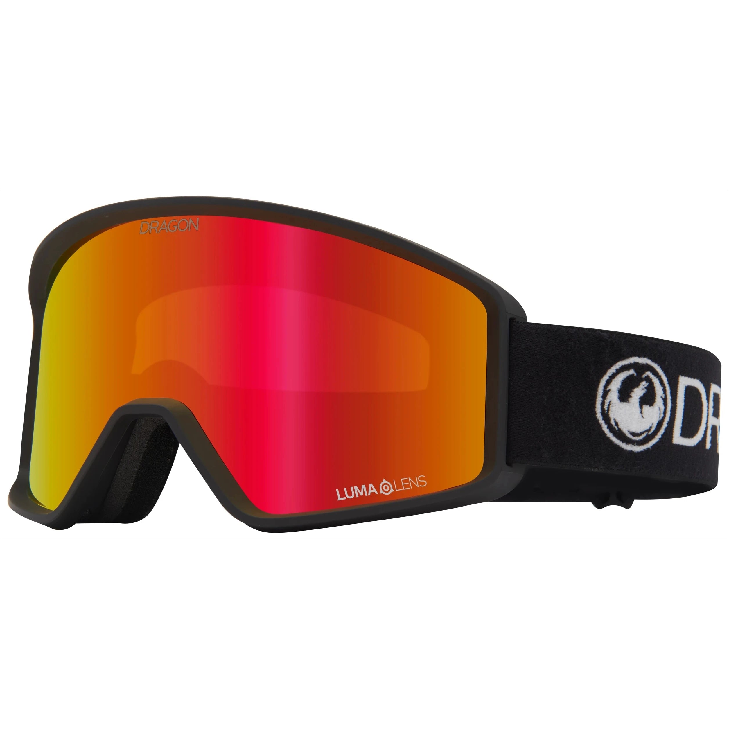 Image of DRAGON Dragon DXT OTG Snow Goggles Black/Red Ion Lens Snowfit