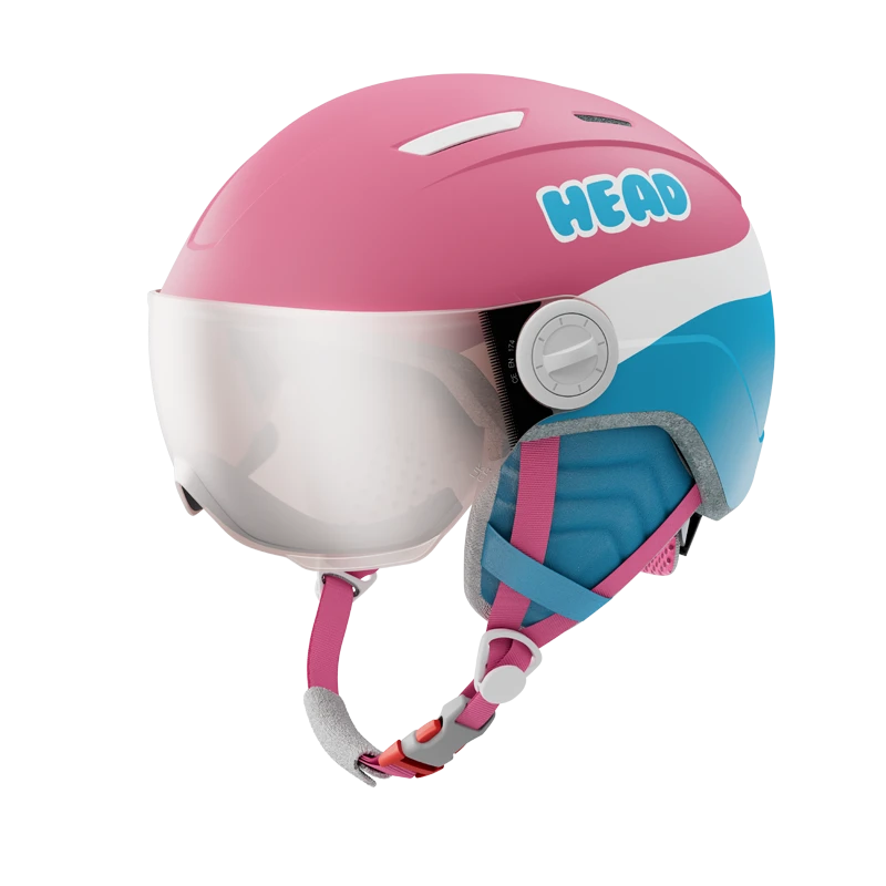 HEAD Head Maja Junior Visor Helmet XS/S / Pink/Blue Snowfit