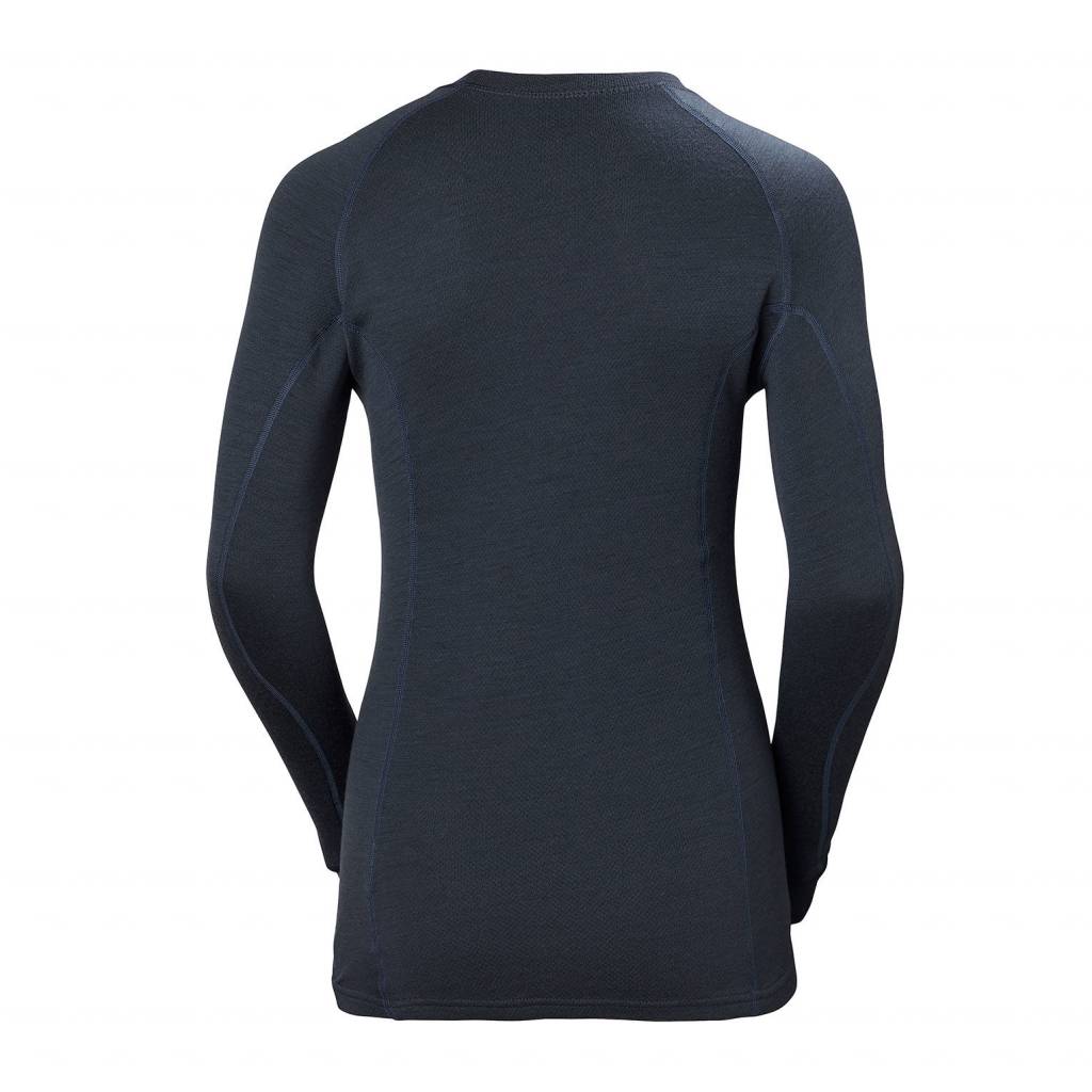 Image of Helly Hansen Hh Lifa Wms Merino Classic Crew Graphite Blue HELLY HANSEN
