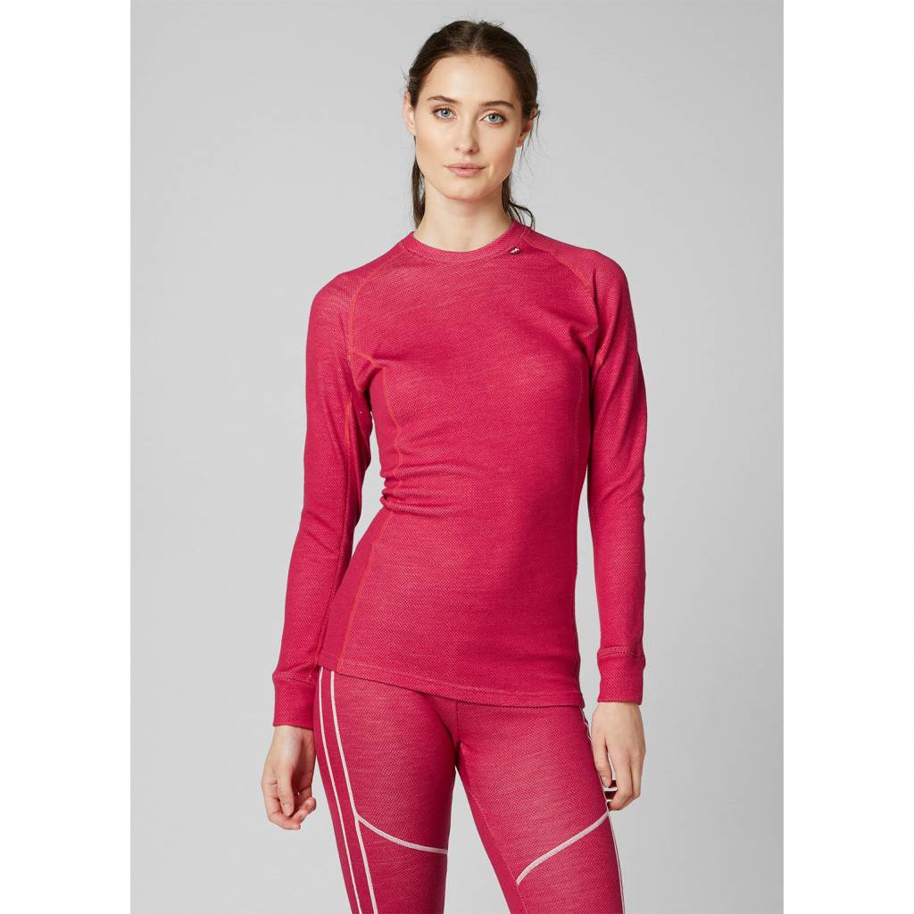 Image of Helly Hansen Hh Lifa Wms Merino Classic Crew Persian Red HELLY HANSEN