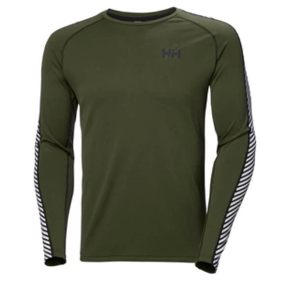 Image of Helly Hansen Lifa Active Stripe Crew Utility Green HELLY HANSEN
