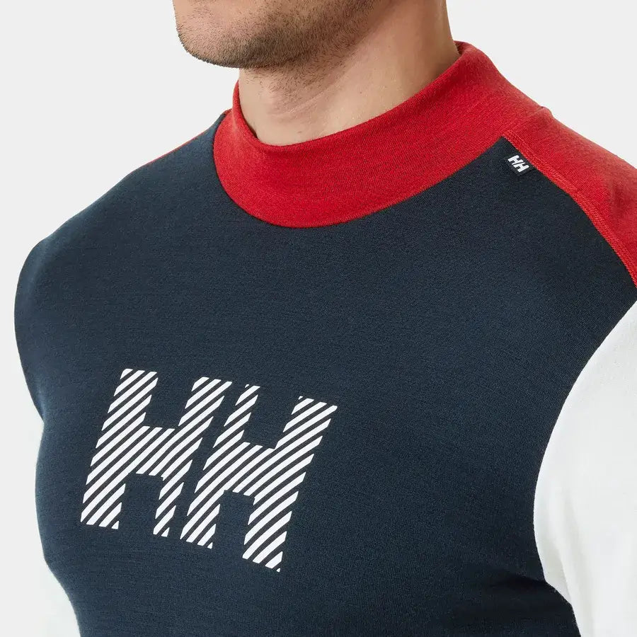 Image of HELLY HANSEN Helly Hansen Lifa Merino Midweight Logo  Snowfit