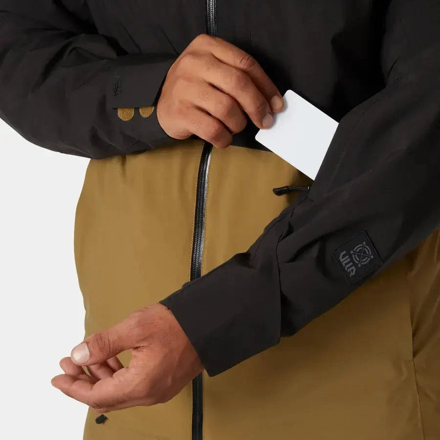 Image of HELLY HANSEN Helly Hansen Powderface Jacket Black  Snowfit