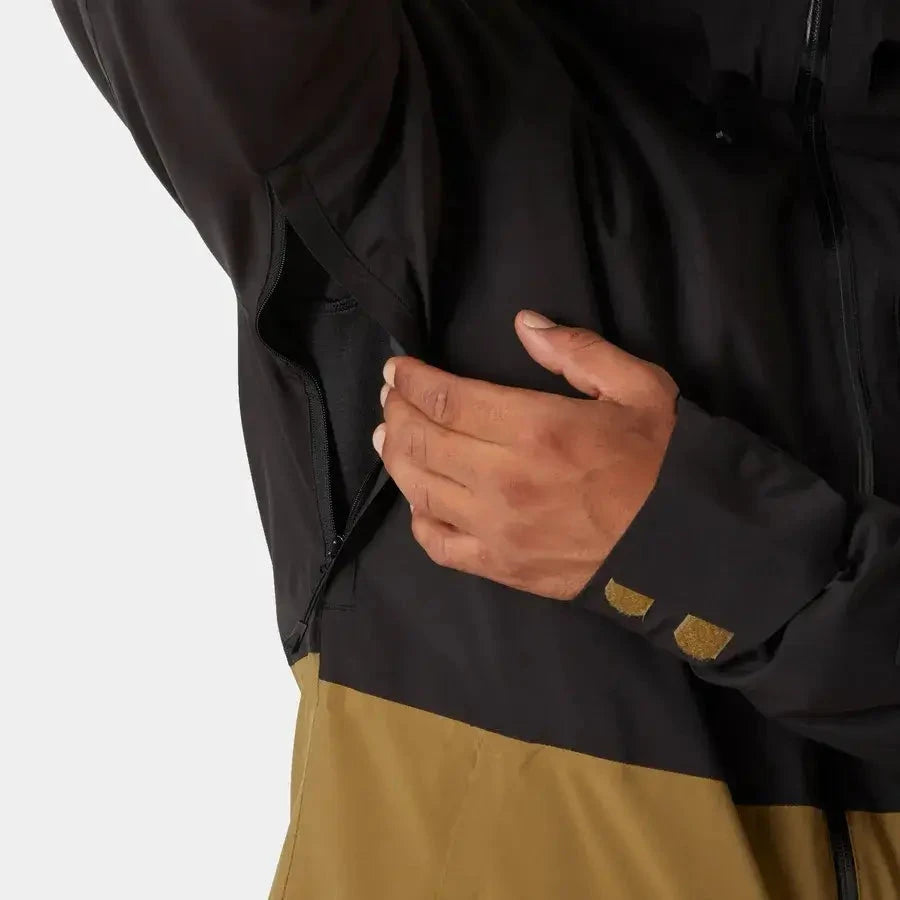 Image of HELLY HANSEN Helly Hansen Powderface Jacket Black  Snowfit