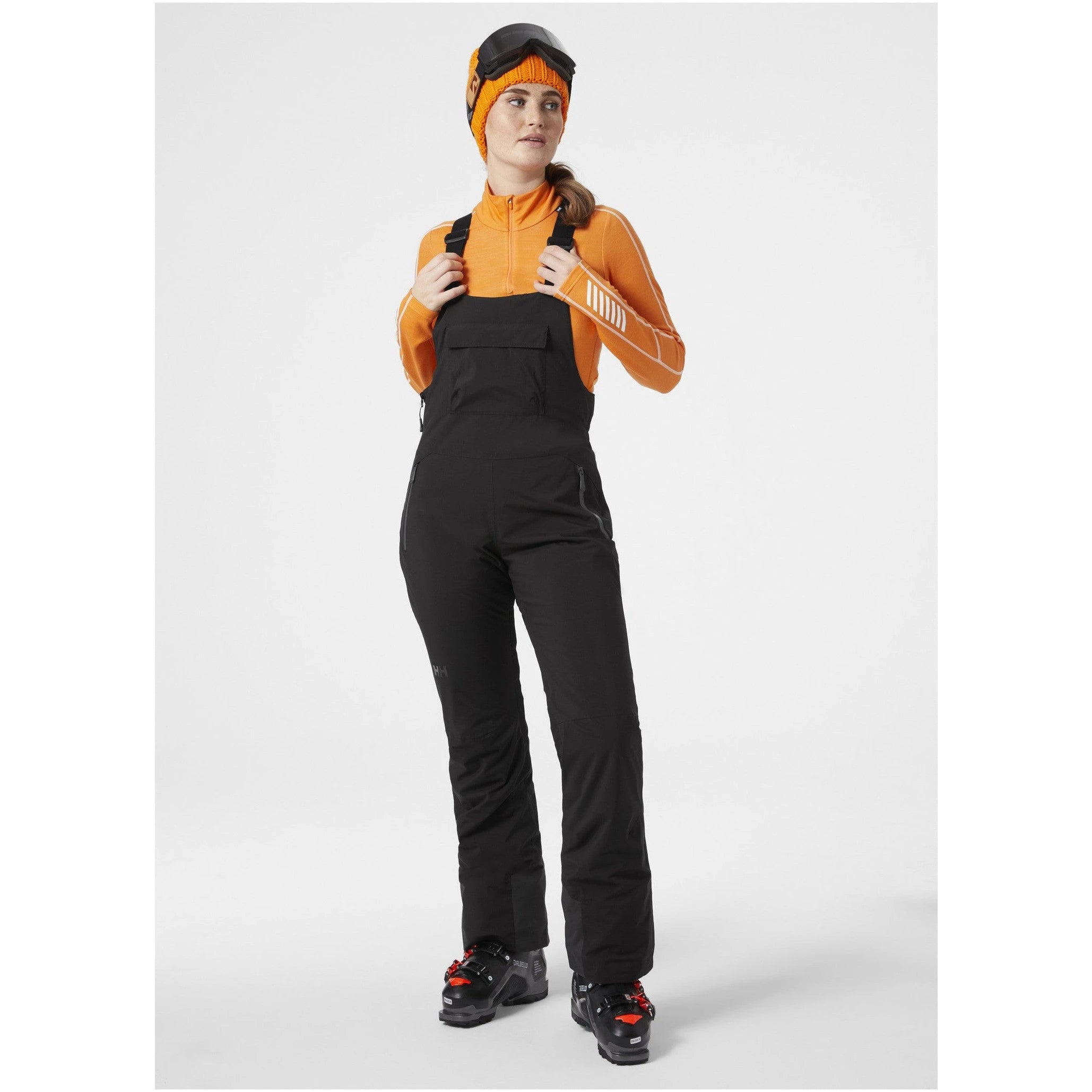 Image of Helly Hansen W Legendary Insulated Bib Pant Black HELLY HANSEN