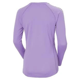 Image of Helly Hansen W Lifa Active Stripe Crew Heather HELLY HANSEN