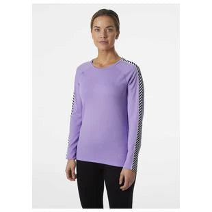 Helly Hansen W Lifa Active Stripe Crew Heather HELLY HANSEN