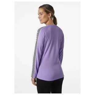 Helly Hansen W Lifa Active Stripe Crew Heather HELLY HANSEN