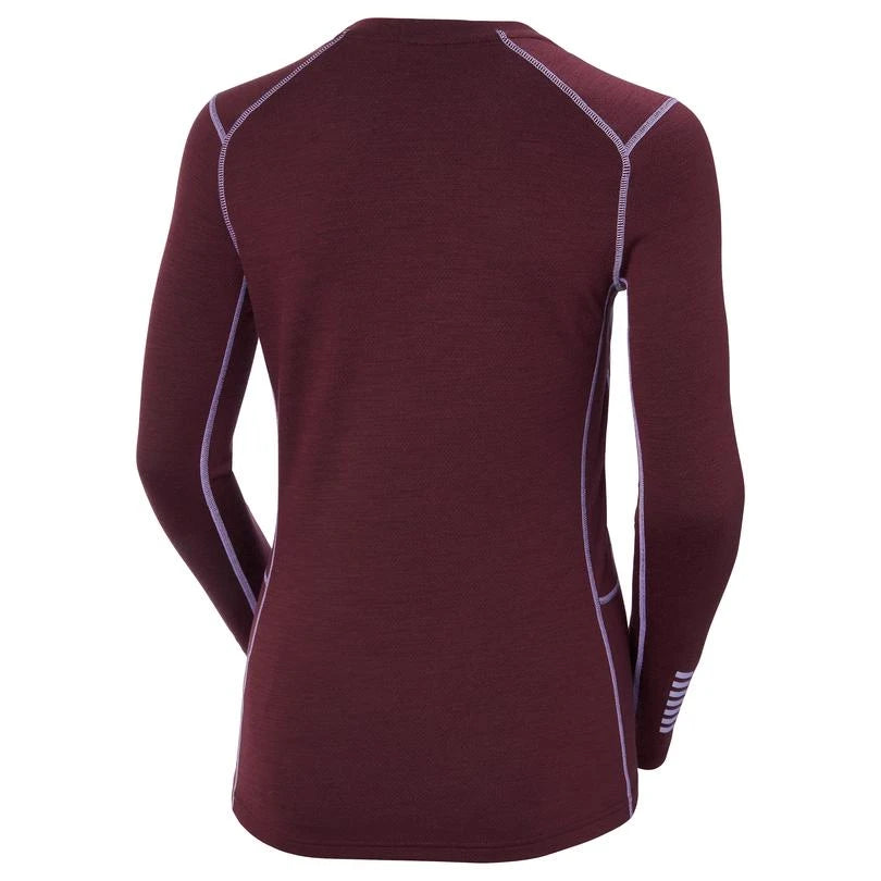 Image of Helly Hansen W Lifa Merino Midw Gra Crew Hickory HELLY HANSEN